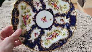 Royal Worcester . Райские птицы , голубая чешуя и вещь - загадка .