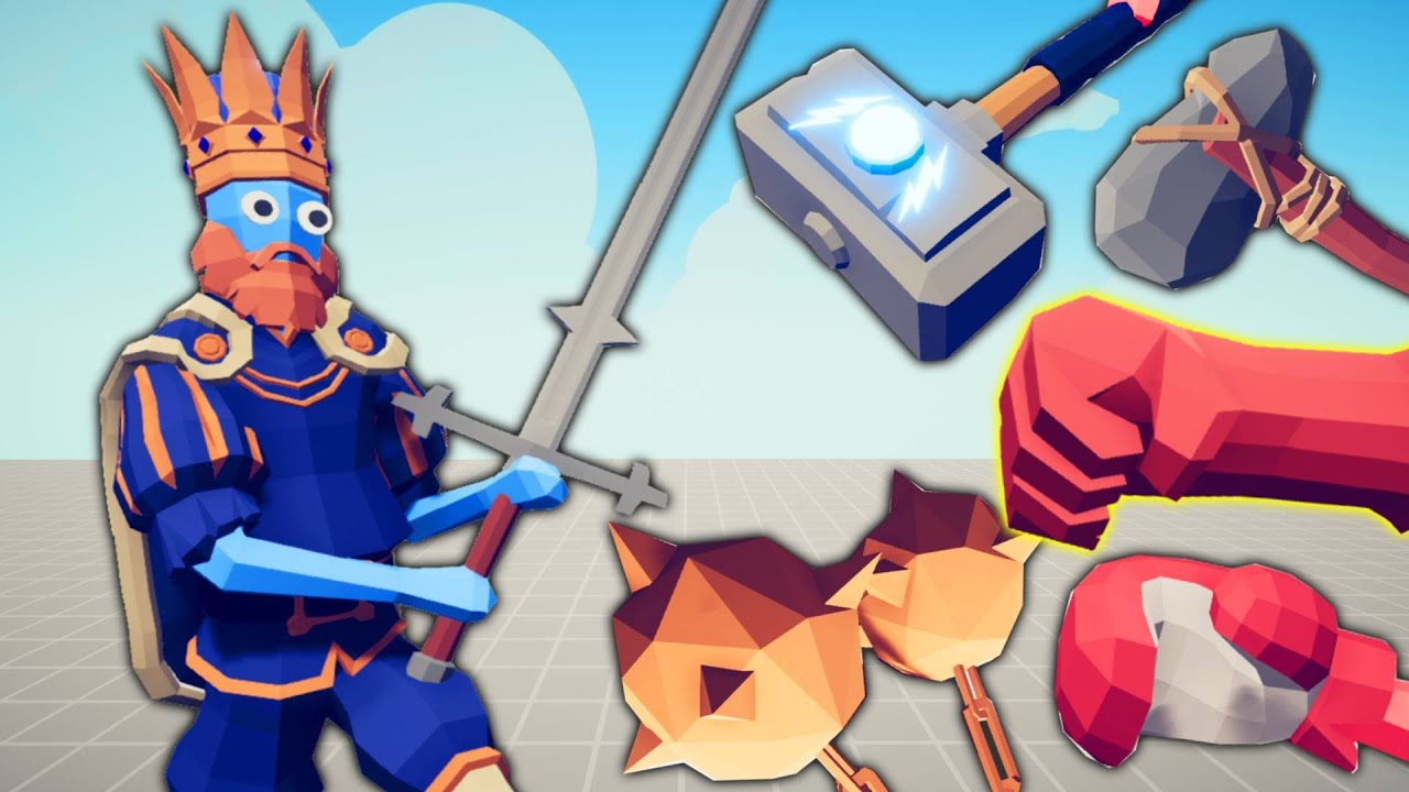 EVERY MELEE UNIT VS THE KING | TABS - Totally Accurate Battle Simulator