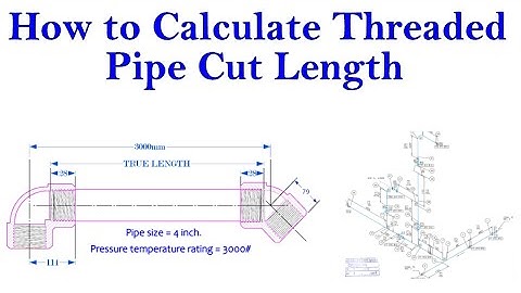 Threaded pipe True length calculation