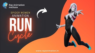 3D Animation Run Cycle | Ray Animation Institute | #3danimation #runcycle #3d