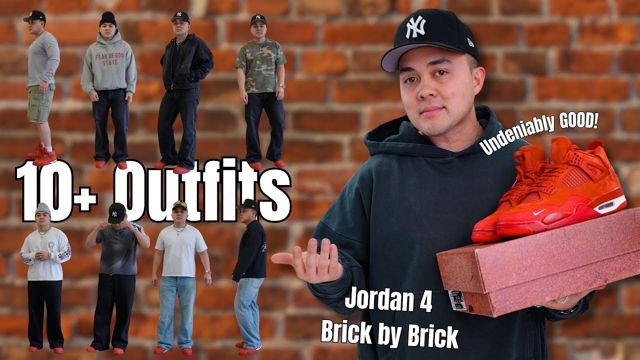 I Tried Styling the Air Jordan 4 Brick by Brick for a WEEK! - YouTube