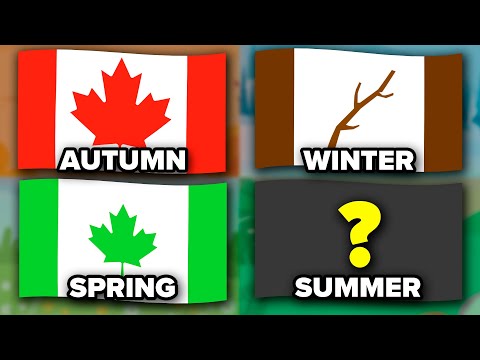 Flags in Different Seasons | Fun With Flags