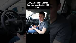 Why automatic licence holders pay more for insurance. Part 2. #automaticcar