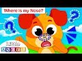 Where is My Puppy Nose? | Nursery Rhymes and Kids Songs by Little Angel