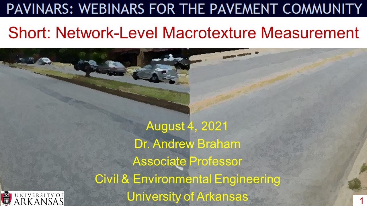 NCHRP Report 964: Network-Level Macrotexture Measurement (Pavinar Short)
