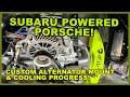 Subaru EZ30R Twin Turbo Powered Porsche! Custom Alternator &amp; Cooling Progress! | Blasphemy Build 103