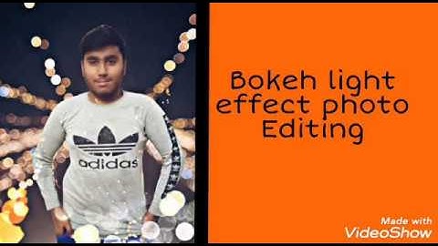 Bokeh light effect photo Editing tutorial