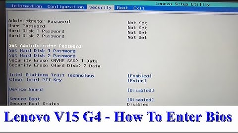 Lenovo V15 G4 - How To Enter Bios (UEFI) Settings & Boot Menu Option