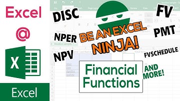 Excel at Excel | Tutorial 20: Financial Functions | Excel Level 1 Video || MS Excel Tutorials