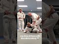 leg drag defense + calf slicer + arm bar