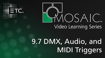 9.7 DMX, Audio, and MIDI Triggers
