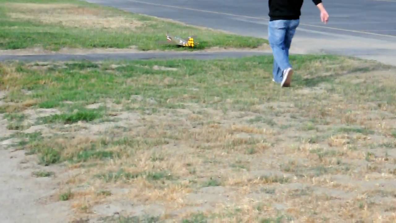 GWS P40 2nd maiden flight, turn and burn!