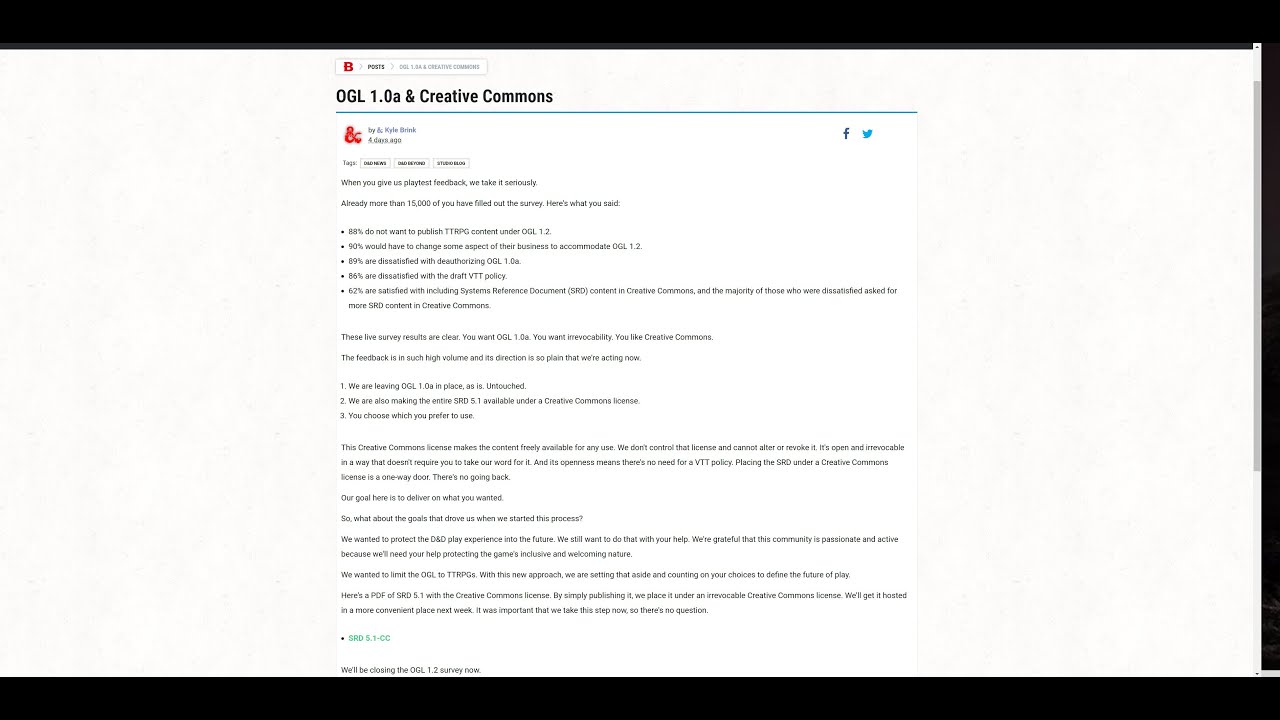 Vlog: Getting Up To Date On the OGL - YouTube