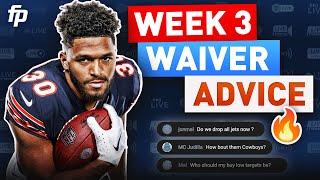Week 3 Waiver Wire | Players To Target, Drop, and Trade (2023 Fantasy Football)