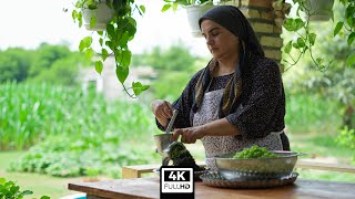 Zucchini &amp; Sour Grape Harvest + Summer Cooking in the Countryside | Rural Life