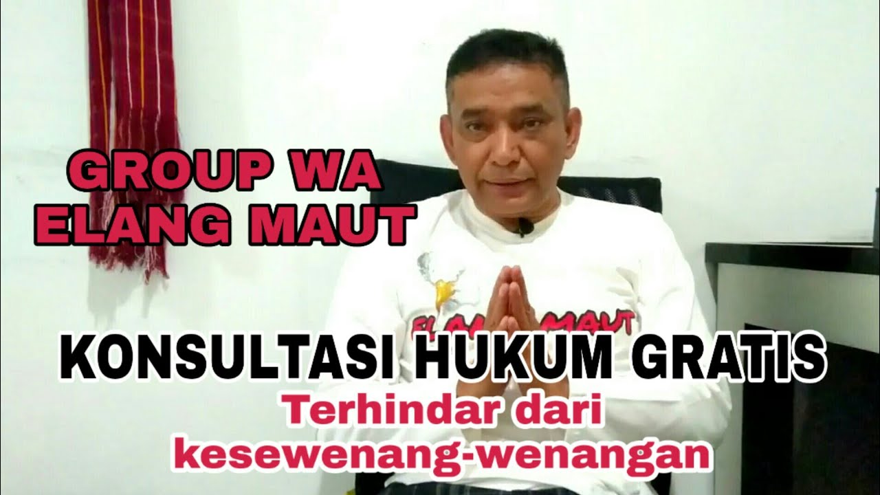 Group WA Elang Maut, Konsultasi hukum Gratis