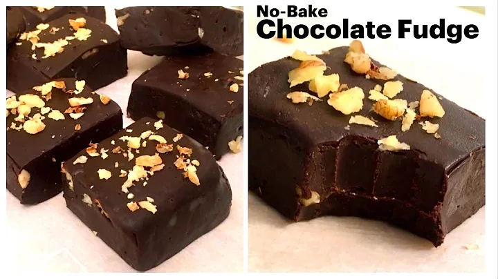 No-Bake, No Egg Chocolate Fudge Recipe | Only 4 In...