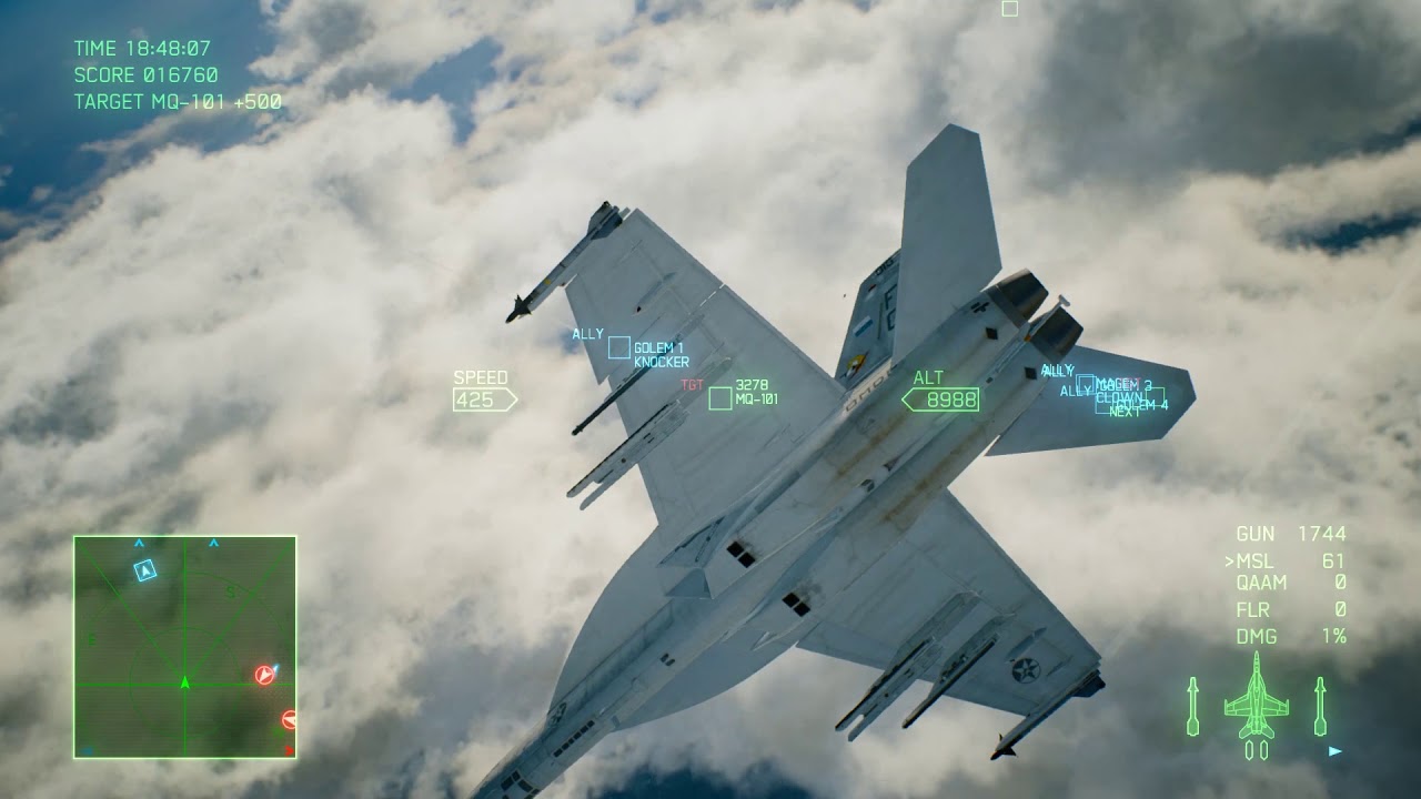 Ace Combat 7 - Mission #3 w/ Project Wingman BGM