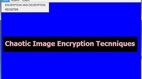 Latest Java Project Source Code on Chaotic Image Encryption Techniques