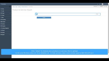 Import Products & Services from a CSV File