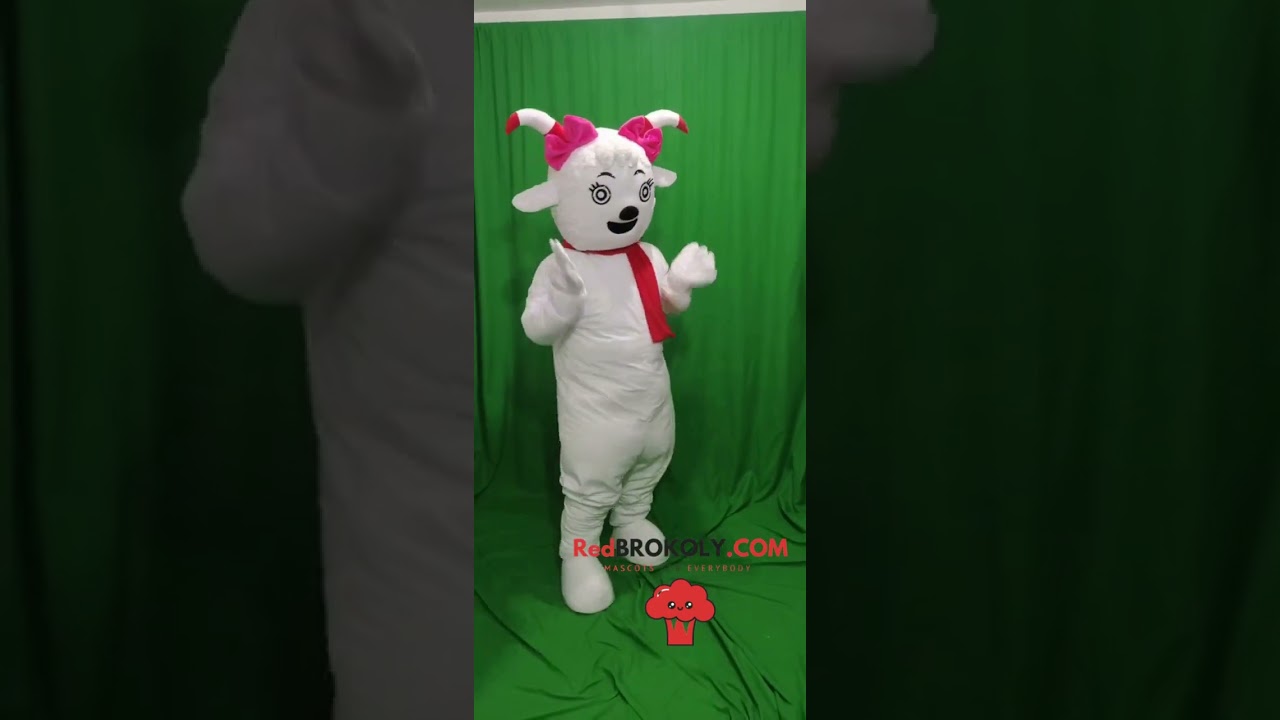 White Goat Mascot costume Suit Carnival Party Advertising Fancy Dress