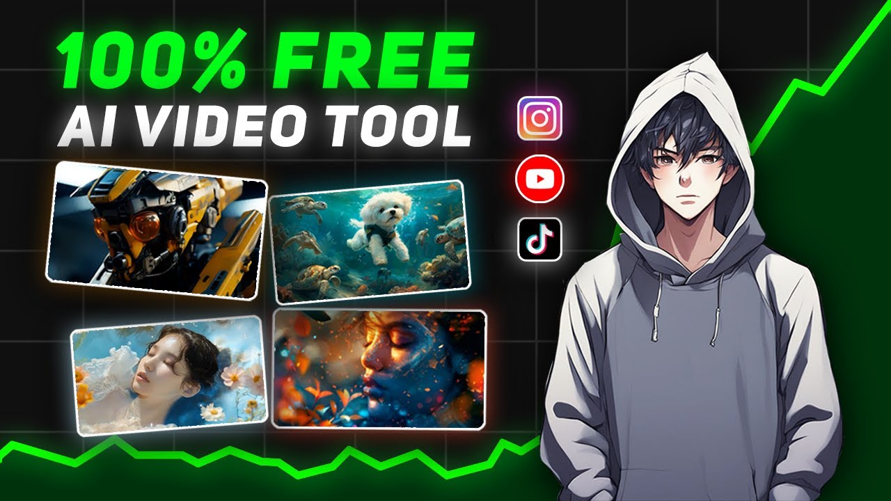 100% Free AI Text To Video and Image To Video Generator Tool For YouTube Instagram & TikTok