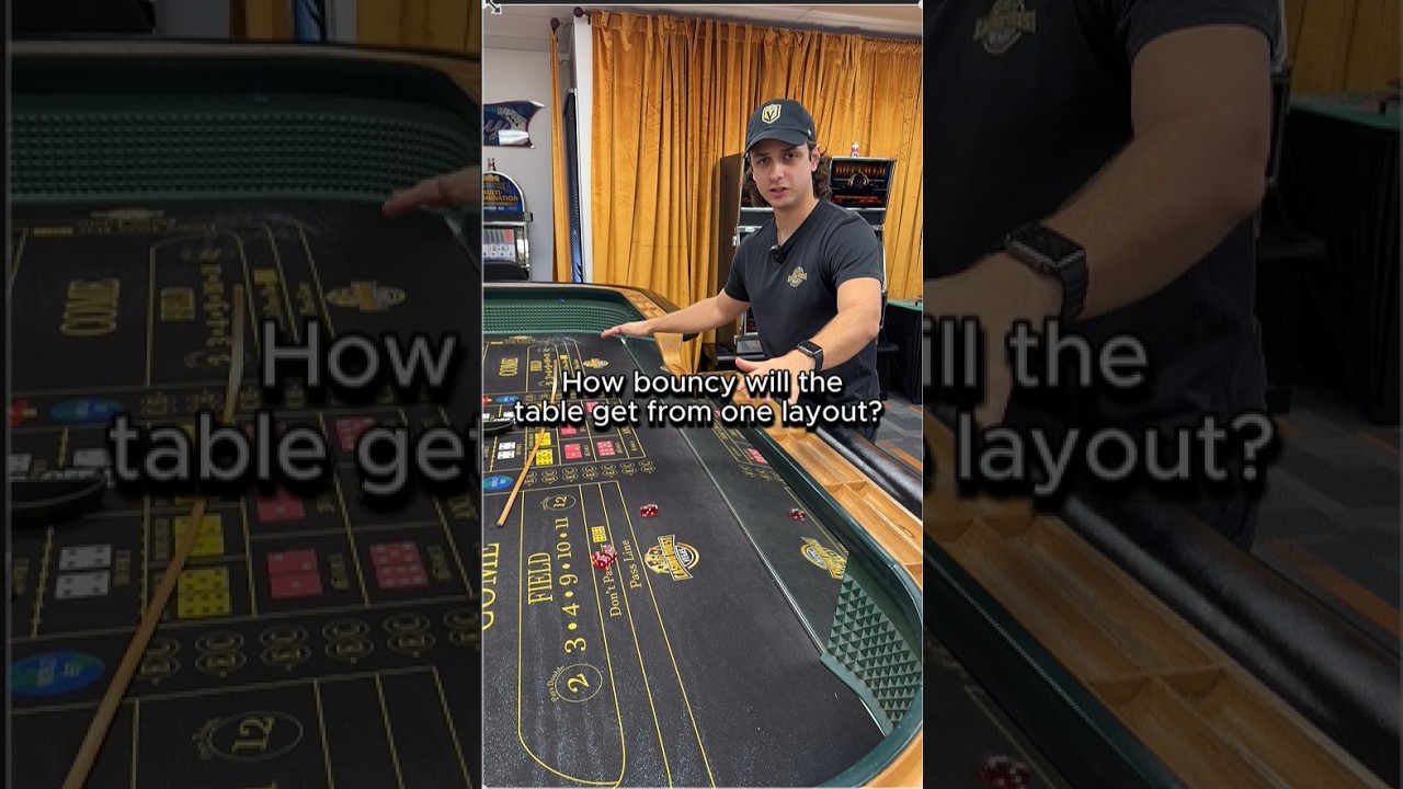 How much bounce does an extra layout add to Craps table?