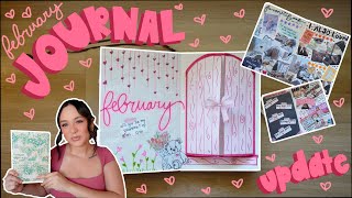 february reading journaL set up  & filling out my January spreads!!