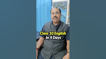 How to Study English in 4 Days Gap During Exam | Class 10 Boards Exam 2025 #shorts #class10 #esaral