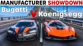 Forza Horizon 5 | Bugatti VS Koenigsegg | Manufacturer Showdown!