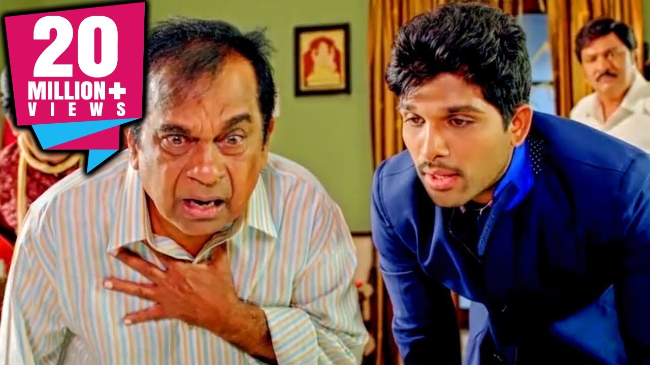 देखिये अल्लू अर्जुन ने क्या हाल किया ब्रह्मानंदम का जब उसने हीरो के बाप को बुरा भला कहा