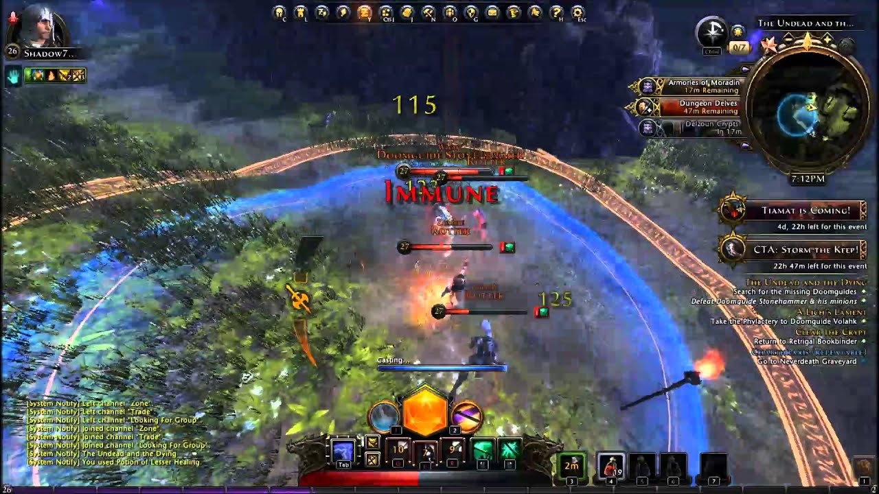 Neverwinter Undead Doomguide Stonehammer boss battle