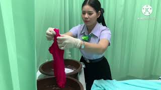 Complete bed bath. (ผู้ป่วยรู้สึกตัว) (กลุ่มA3)