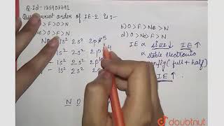 The correct order of I.`E_(2)`. Is: