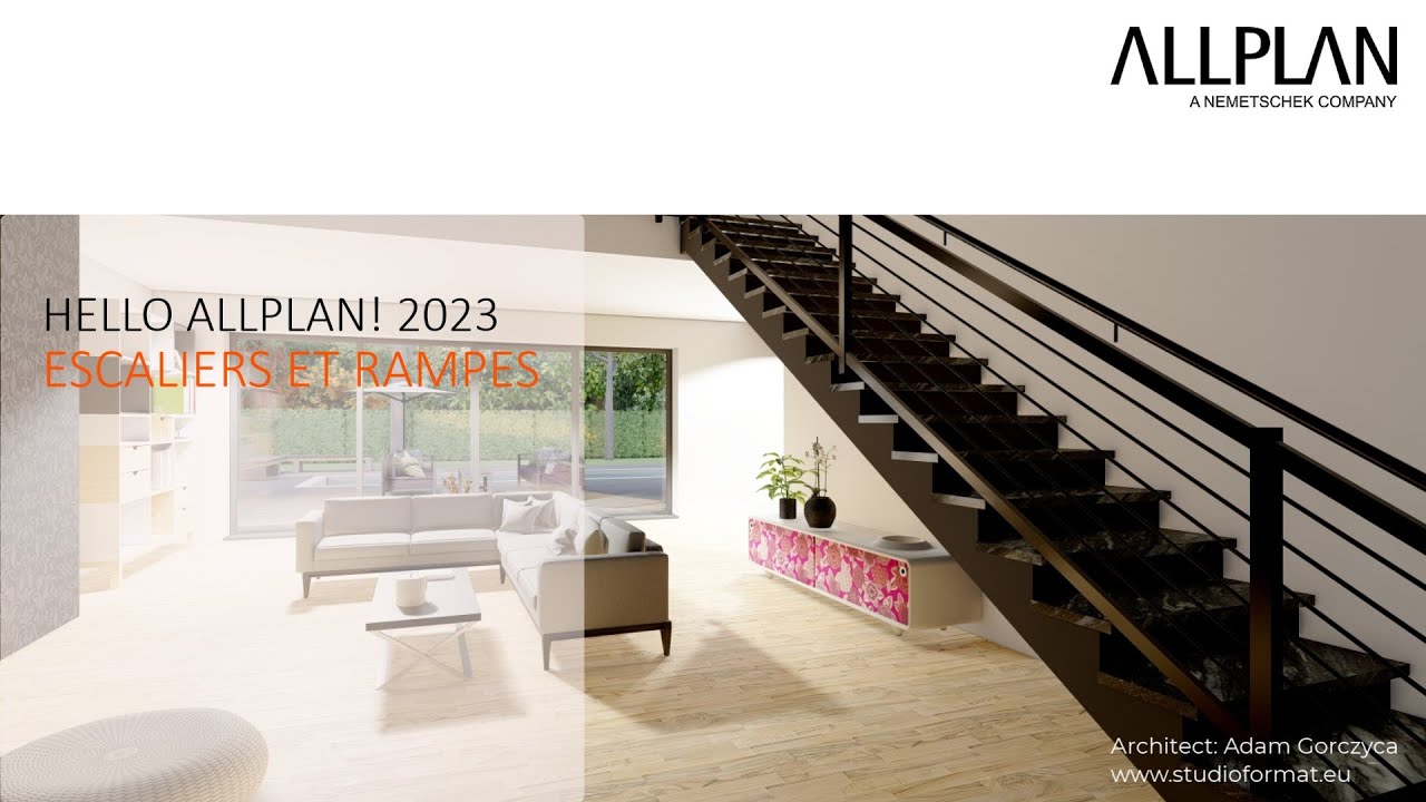 Hello Allplan! 2024 - Escaliers et Rampes - YouTube