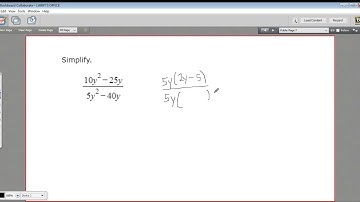 Simplifying a ratio of polynomials using GCF factoring