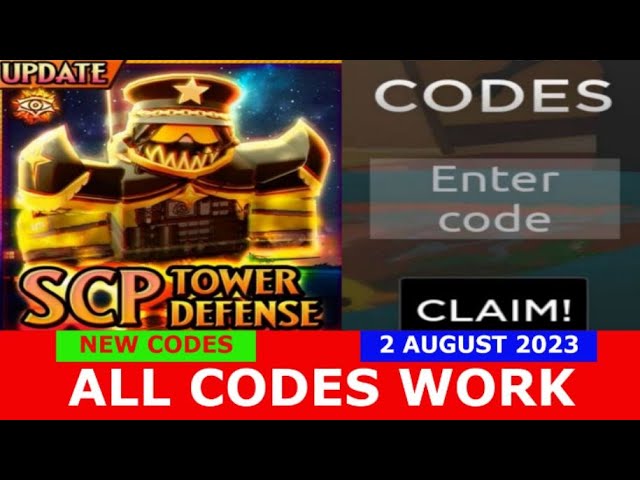 SCP Tower Defense Codes (September 2023) - Roblox