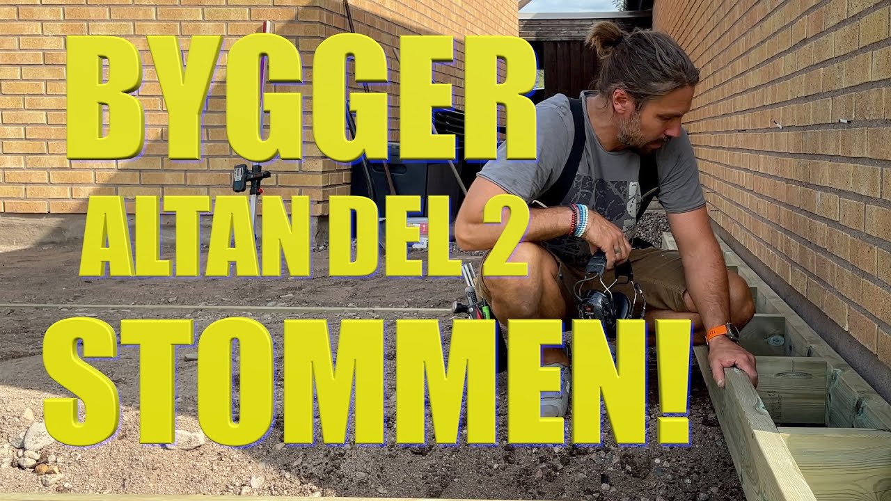 Hur jag bygger en altan med trädäck del 2 Stommen! (gör-det-själv & inspiration)