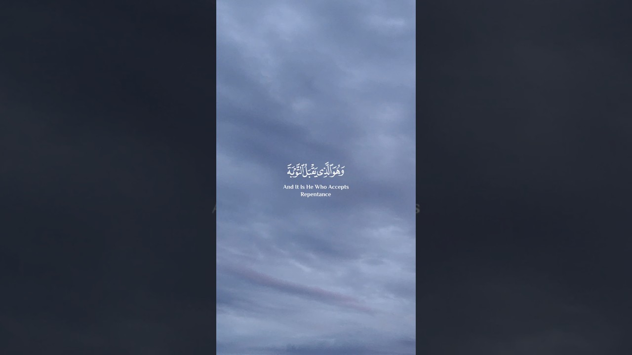 Allah Accepts Repentance & Forgives Sins 🤍 | Ash-Shura 