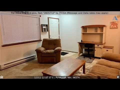 12312 121st St E, Puyallup, WA home video tour