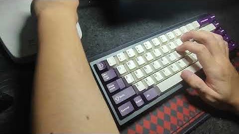 Krush65 with Oring plate, Cherry HB, Cherry stab and CMK Keycap (GMK L9 space), Pcbsnap build