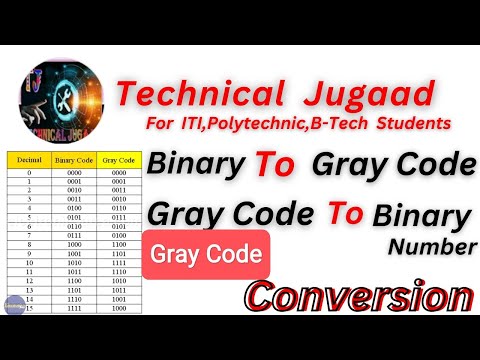 Gray code and conversion binary to gray and gray to binary