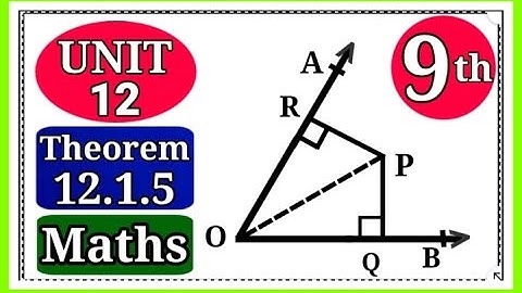 Theorem 12.1.5 class 9 | Masla number 5  unit 12 class 9 | theorem 12.1.5 | Masla 12.1.5 class 9
