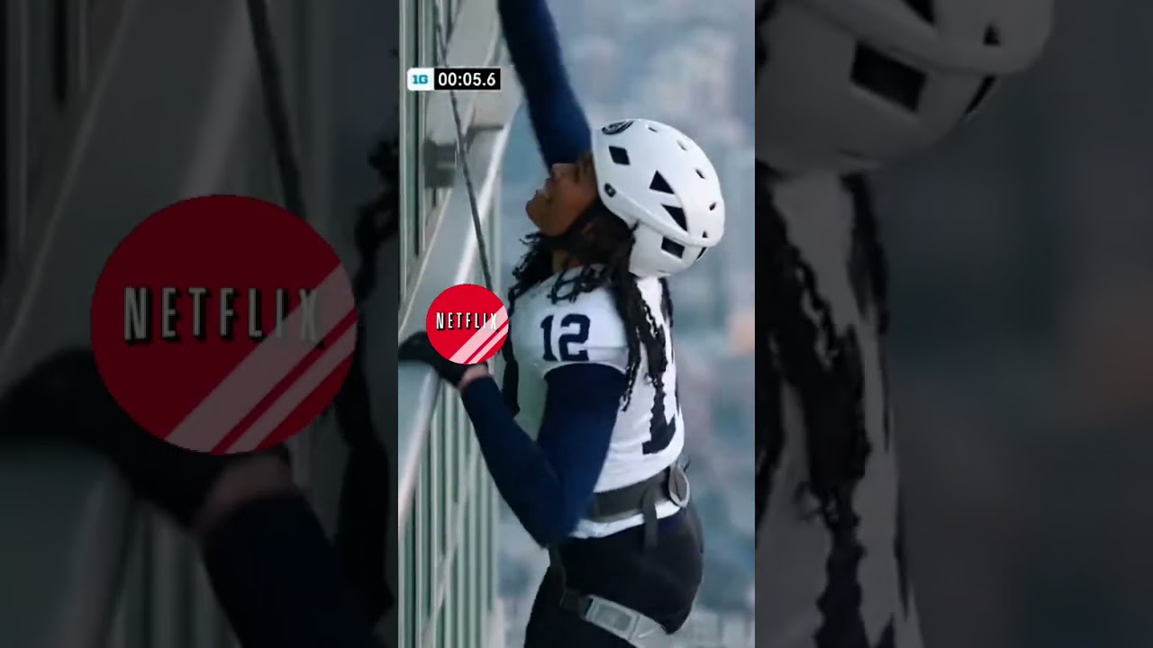 Big Ten teams climb Taipei101 in the off season of college football. #collegeai #netflix