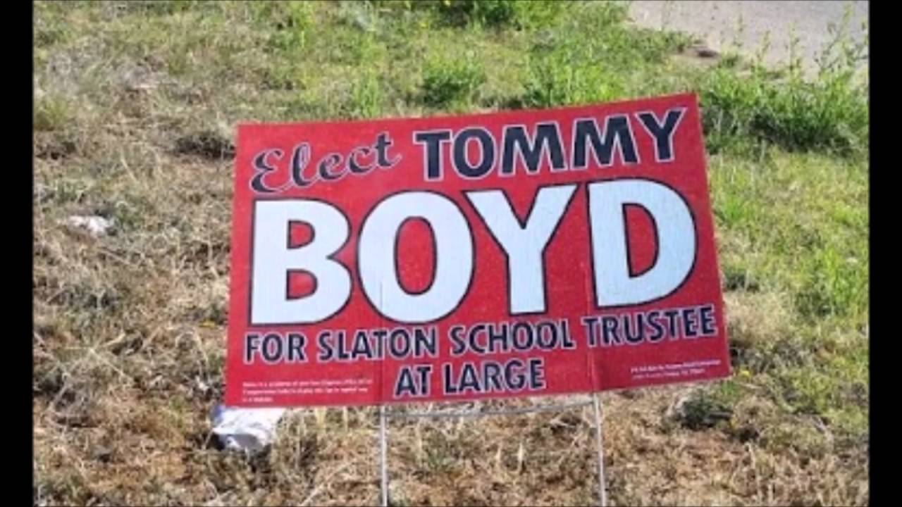 Tommy Boyd for Slaton ISD School Board Election YouTube