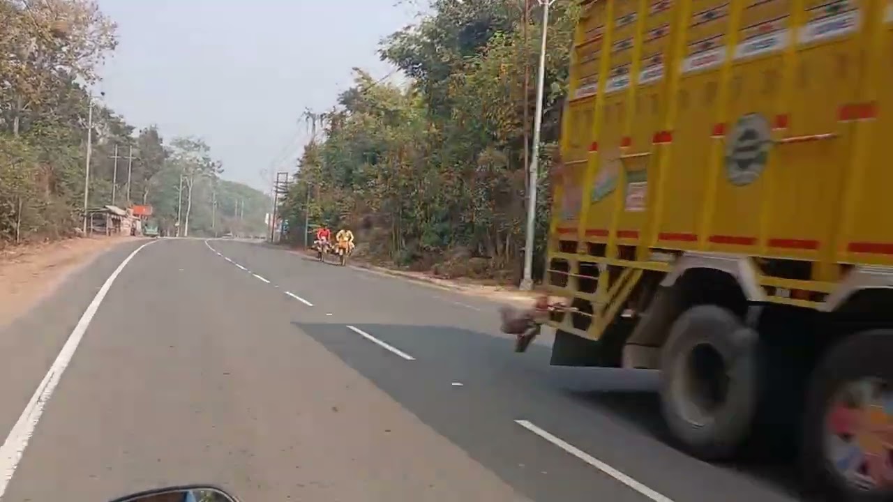 #New road trip vlog Bisramgang road 📈🙏👌🛣👍🌳