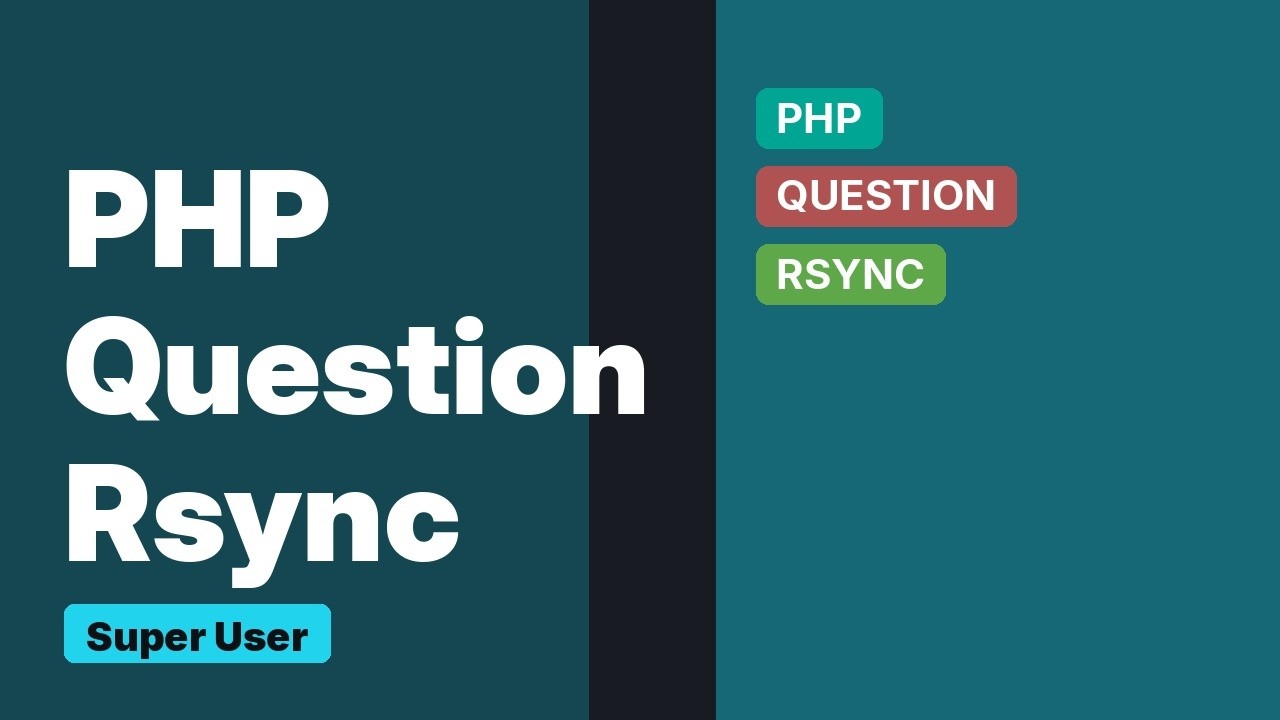 Running rsync shell command in php - YouTube