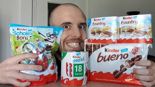 OVER 9000 CALORIES KINDER FOOD CHALLENGE 🍫