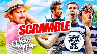What can Ron and Geelong FC shoot around 13th Beach Golf Links?