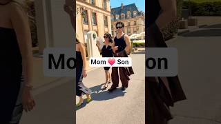 Hudson Williams with his mom at the Balenciaga Couture Show in Paris ❤️ #hudsonwilliams #balenciaga
